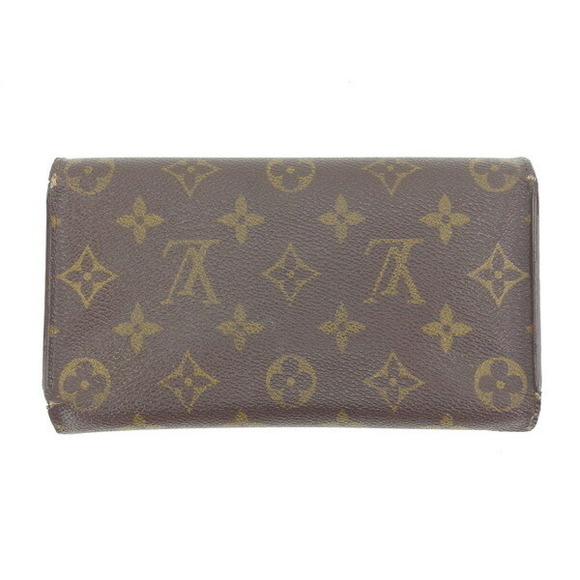 Louis Vuitton Brown Monogram Tri Tresor Leather Wallet Porte - Picture 1 of 6